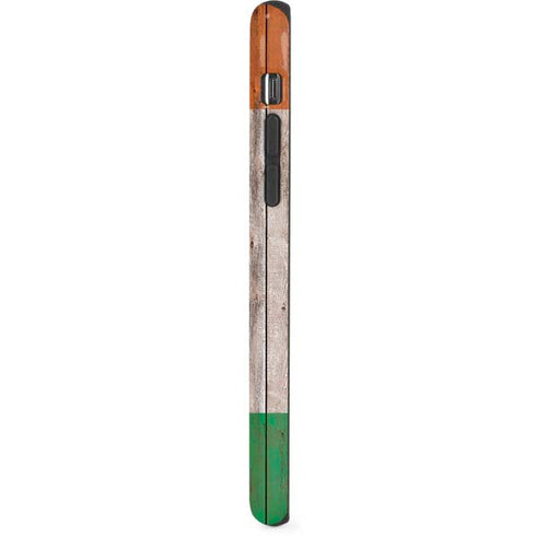 Ireland Flag Dark Wood iPhone XS Pro Case